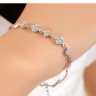 Free Shipping high quality 925Sterling Silver Guarantee100% Fashion bracelet mildly B008