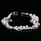 Free Shipping high quality 925Sterling Silver Guarantee100% Exquisite Beads Bracelet B021