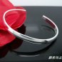 Free Shipping high quality 925Sterling Silver Guarantee100% Openings pure glossy Bracelet  B036