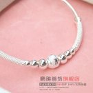 Free Shipping high quality 925Sterling Silver Guarantee100%New hot - selling pull ring Bracelet B037