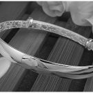 Free Shipping high quality 925Sterling Silver Guarantee100% Minimalist glossy Bracelet B042