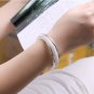 Free Shipping high quality 925Sterling Silver Guarantee100% Fashion wire mesh Bracelet B057