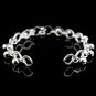 Free Shipping high quality 925Sterling Silver Guarantee100% Opening bell Bracelet B065