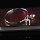 Free Shipping high quality 925Sterling Silver Guarantee100% Cute little glass Bracelet B071