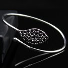 Free Shipping high quality 925Sterling Silver Guarantee100% Retro opening leaf Bracelet B074
