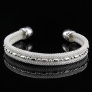 Free Shipping high quality 925Sterling Silver Guarantee100% Simple nets Bracelet B075