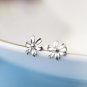 Free Shipping high quality 925Sterling Silver Guarantee100% Fashion small daisy flower Earrings E004