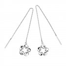 Free Shipping high quality 925Sterling Silver Guarantee100% Fashion Plum Earrings E017