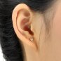 Free Shipping high quality 925Sterling Silver Guarantee100% Bead earrings Peas E019