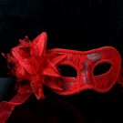 Free Shipping High Quality Guarantee100% A++++++ Handmade Feather Mask Dance Translucent Lilies010
