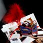 Free Shipping High Quality Guarantee100% A+++PartyFestivalStageButterflyGold Bus MaskFeatherFluff013