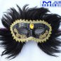 Free Shipping High Quality Guarantee100% A++++++Feather Mask Sequins Embroidery023