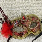 Free Shipping High Quality Guarantee100% A++++++Handmade Flower Party Mask Feather Yarn031