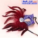 Free Shipping High Quality Guarantee100% A++++++New Prom Hair Mask Feather Flat Cephalic041
