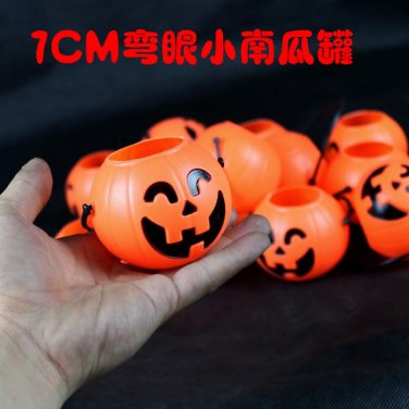 Free Shipping High Quality Guarantee100% A++++++Halloween pumpkin bucket supplies curved eye 7cm073