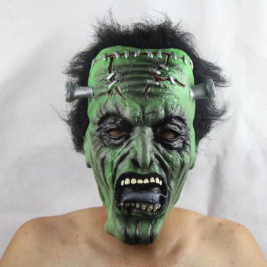 Free Shipping High Quality Guarantee100% A++++++Halloween zombie variant green face mask076