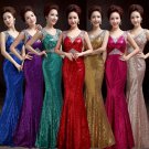 Evening Dresses Dark-V  Mermaid Dress Special Occasion Sequins Clothing