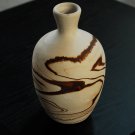 NEMADJI POTTERY VASE -- 8" TALL -- BEAUTIFUL SHADES OF BROWN -- AUTHENTIC