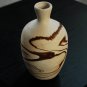 NEMADJI POTTERY VASE -- 8" TALL -- BEAUTIFUL SHADES OF BROWN -- AUTHENTIC