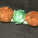 Rose french hair clips