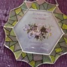 stained glass plaque