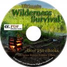 CD ROM Wilderness SURVIVAL Manuals Hunting Camping Hiking Preparedness Gear Tools Food Kits