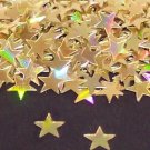 GOLD HOLOGRAPHIC  STARS 1/4"