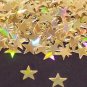 GOLD HOLOGRAPHIC  STARS 1/4"