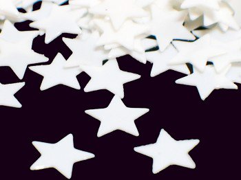 WHITE STARS 1/4"