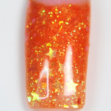 GID Twinkling Orange acrylic glitter .25oz (baggie)