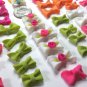 111 handmade acrylic bows charms