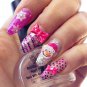 111 handmade acrylic bows charms