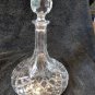 Cut Crystal 10.5" Ships Decanter with stopper no original box