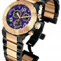 Invicta Model  6765 Reserve Chronograph 18k Rose Gold-Plated and Black Watch