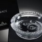 Versace Arabesque Crystal Ashtray in the original box measures 6.25" diameter