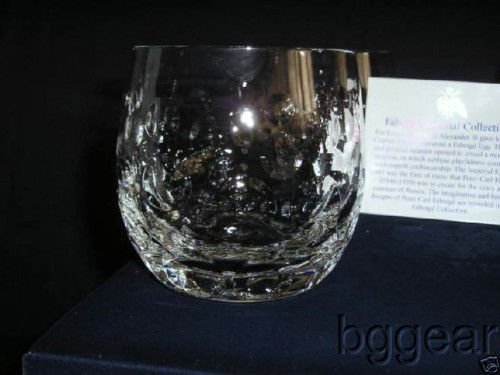 Faberge Crystal Old Fashion Bubble Glass new