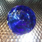 Blue Crystal Cut Clear Paperweight Faceted Prism Glass Art Diamond Shape Blue Crystal Cut Clear Paperweight Faceted Prism Glass Art Diamond Shape