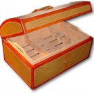 Royal Jamaican Gold Rattan Humidor New in the Box