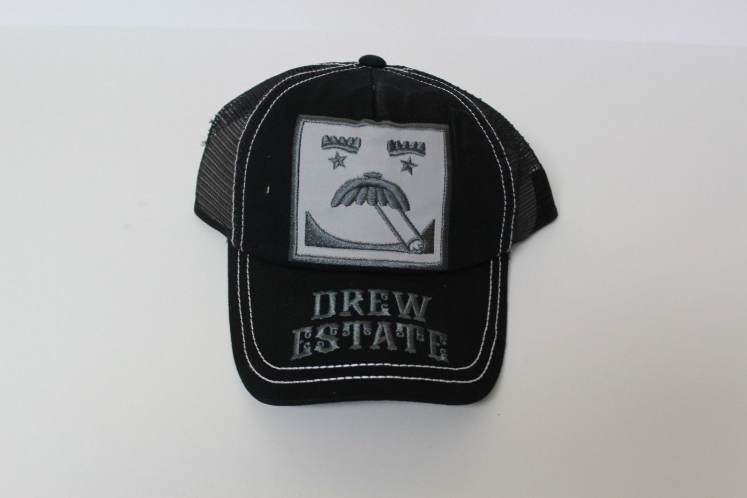 Black & Gray embroidered hat