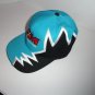 Marine Machine  Teal  jagged edge embroidered baseball cap