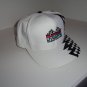 Marine Machine embriodered white baseball cap with Checkered Flag