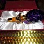 Faberge Blue Crystal Pine Cone Bottle Stopper