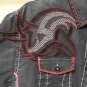 Men's Roar Signature Black Short Sleeve Button Up Shirt Size Medium
