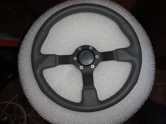 Gussi Boat Steering Wheel M521 Grey Urethane Black Spoke & Polished ...