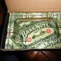Lost Art crystal acid ashtray new in the box " Bank Note"
