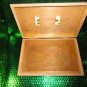 Custom Exotic Dark Green Wood Humidor 50 count capacity 11" L x 7.25" W x 4.5" H