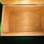 Custom Exotic Dark Green Wood Humidor 50 count capacity 11" L x 7.25" W x 4.5" H