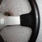 Gussi Boat Steering Wheel Black Carbon Look with Brushed Spoke & Polished Adapt