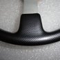 Gussi Boat Steering Wheel Black Carbon Look with Brushed Spoke & Polished Adapt