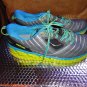 HOKA ONE ONE VANQUISH GREY/ CYAN RUNNING SHOES, MENS US SIZE 13